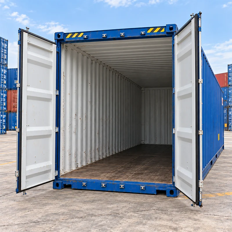 Door seals and exterior condition of a 40HQ container