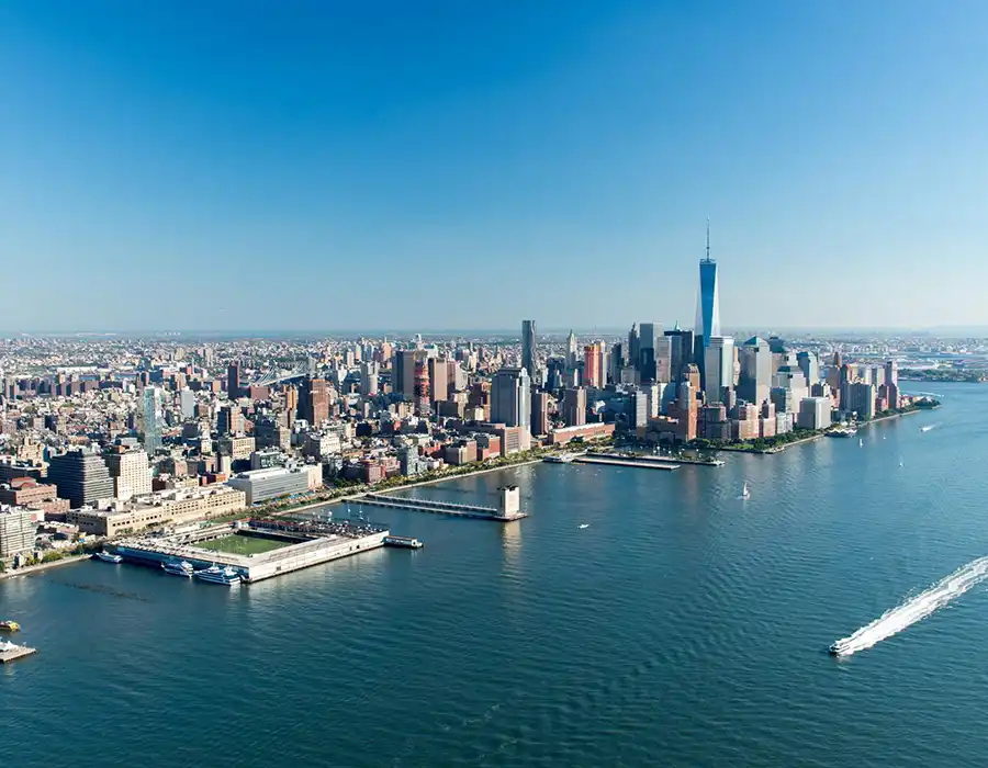 United States city skyline for furniture shipping destination